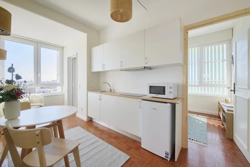 Bedroom in an AMS Coliving house in Lisbon